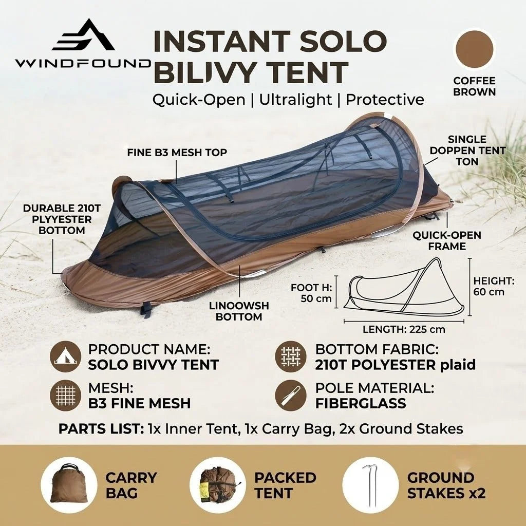 1 Person Ultralight Solo Bivy Tent