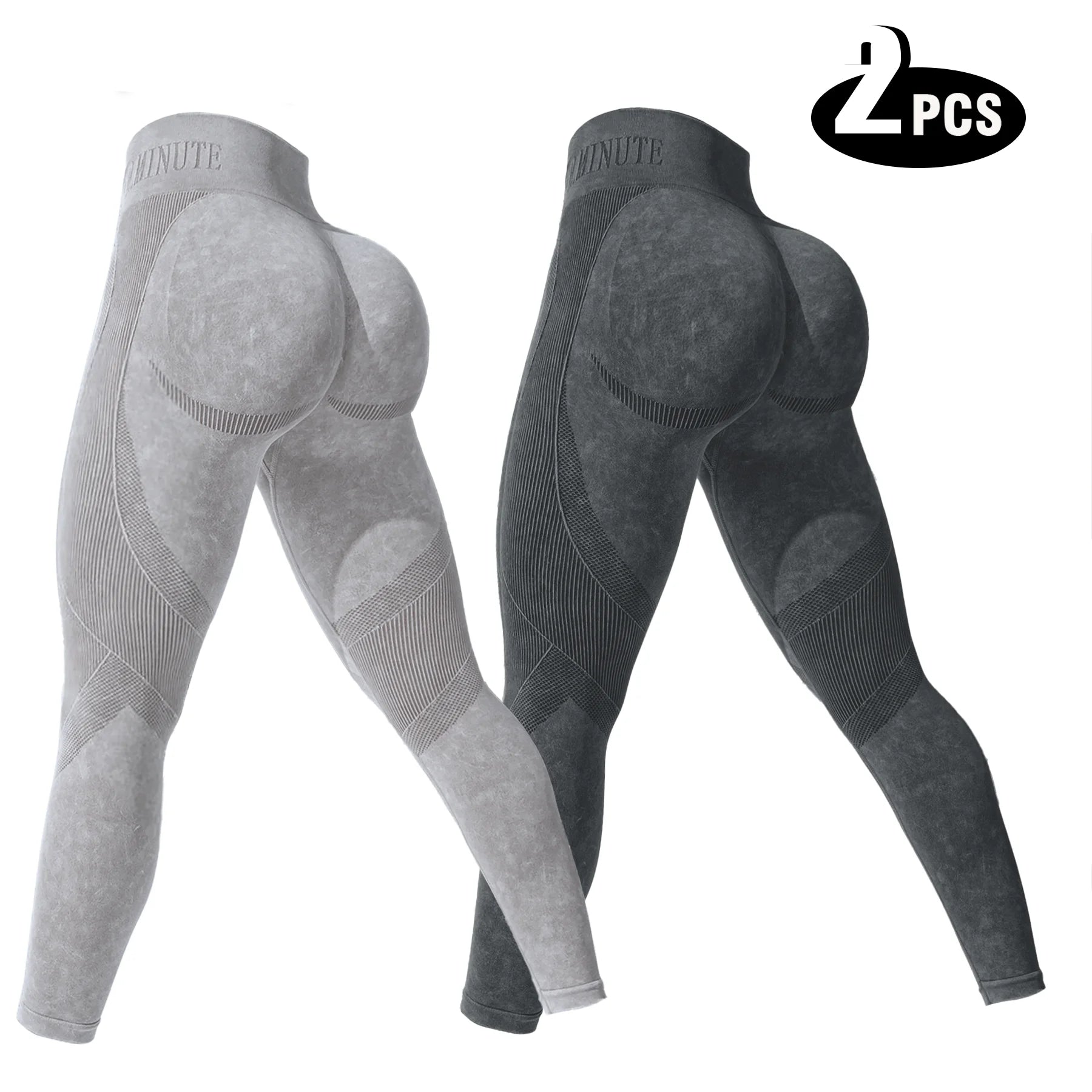 2-Pack Women’s High-Waisted Seamless Yoga Leggings