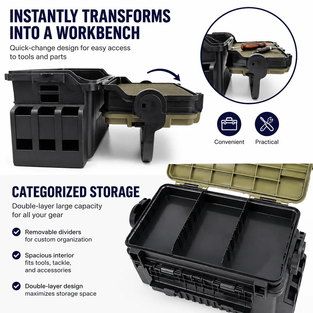 JSFUN Fishing Tackle Box Organizer