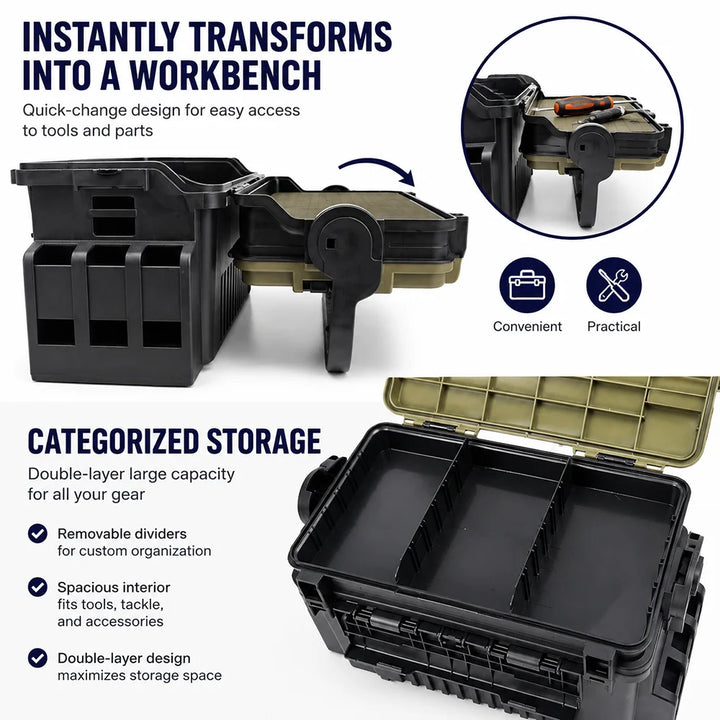 JSFUN Fishing Tackle Box Organizer