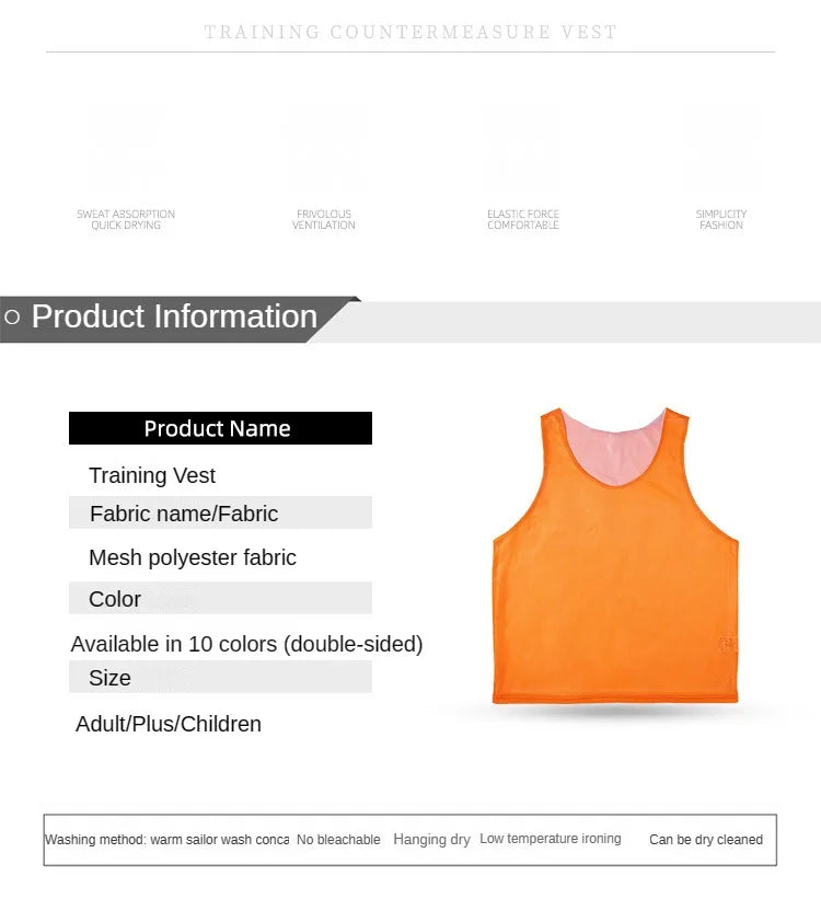 12Pcs Reversible Training Vests