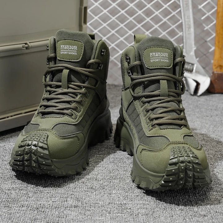 Men's Thick-Soled High-Top Boots