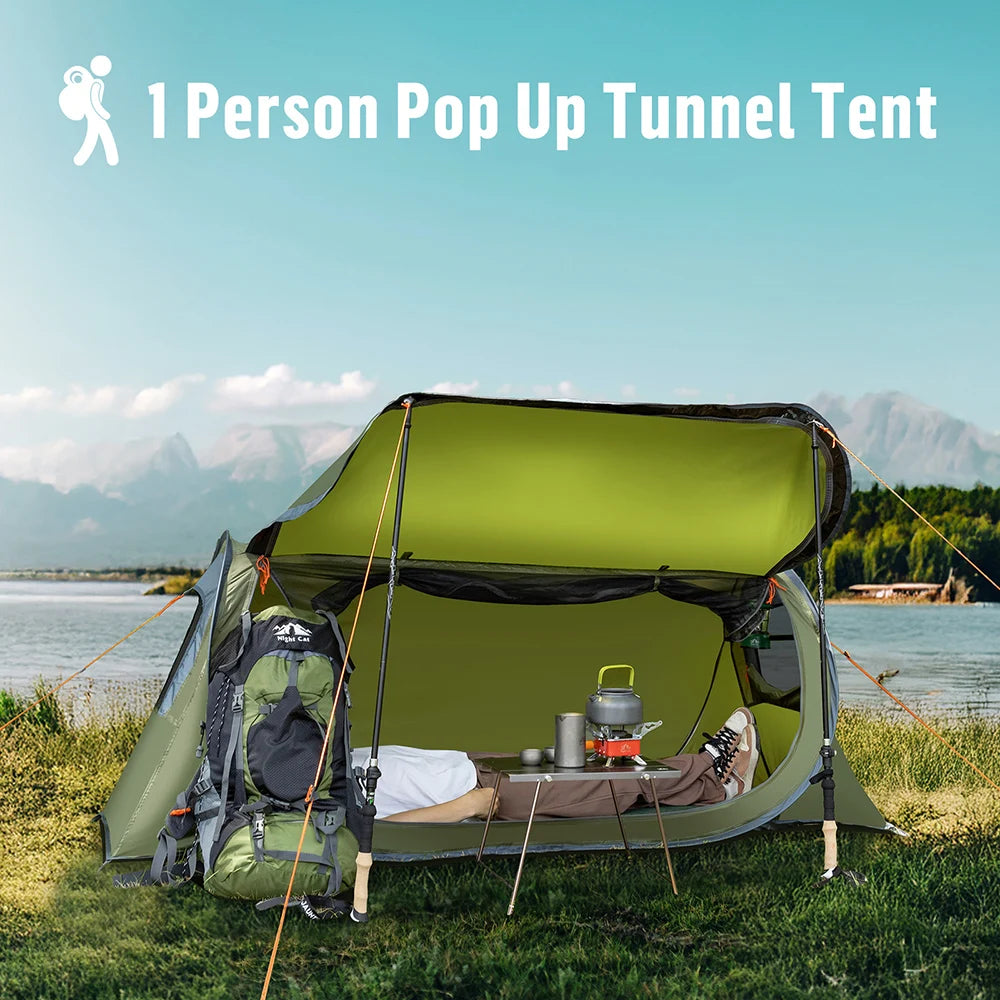 Night Cat Pop-up Camping Tent