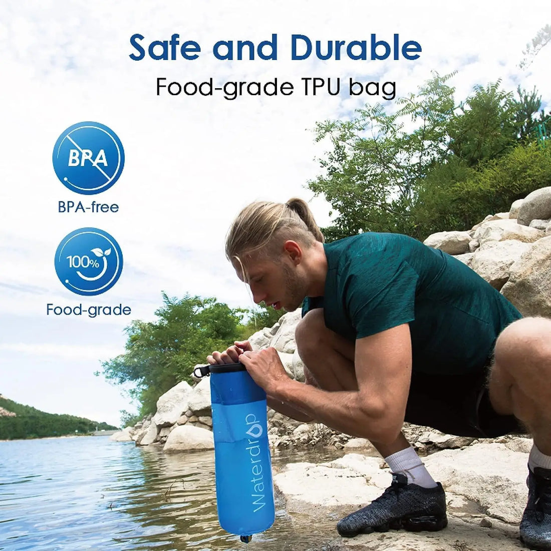 Waterdrop 1.5-Gallon Gravity Water Bag