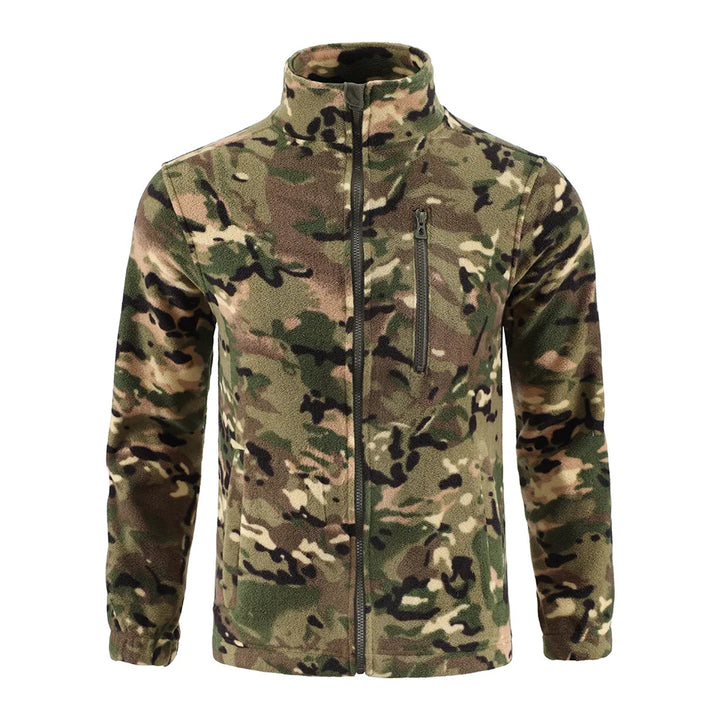 Camouflage Fleece Jacket Double-Sided