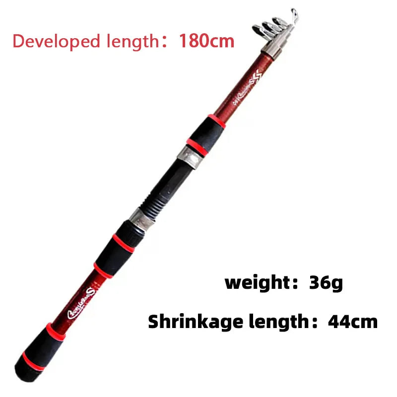 BRAVMACK Travel Telescopic Fishing Rod Full Kit