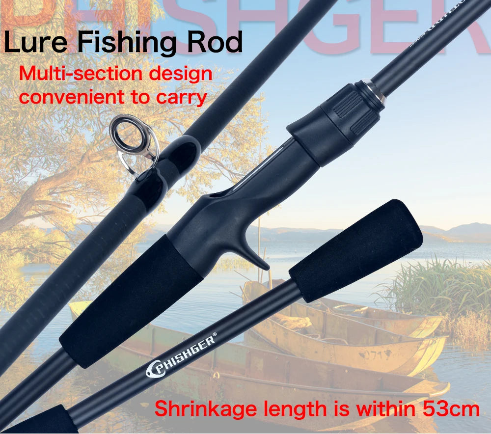 PHISHGER Spinning Baitcasting Fishing Rods