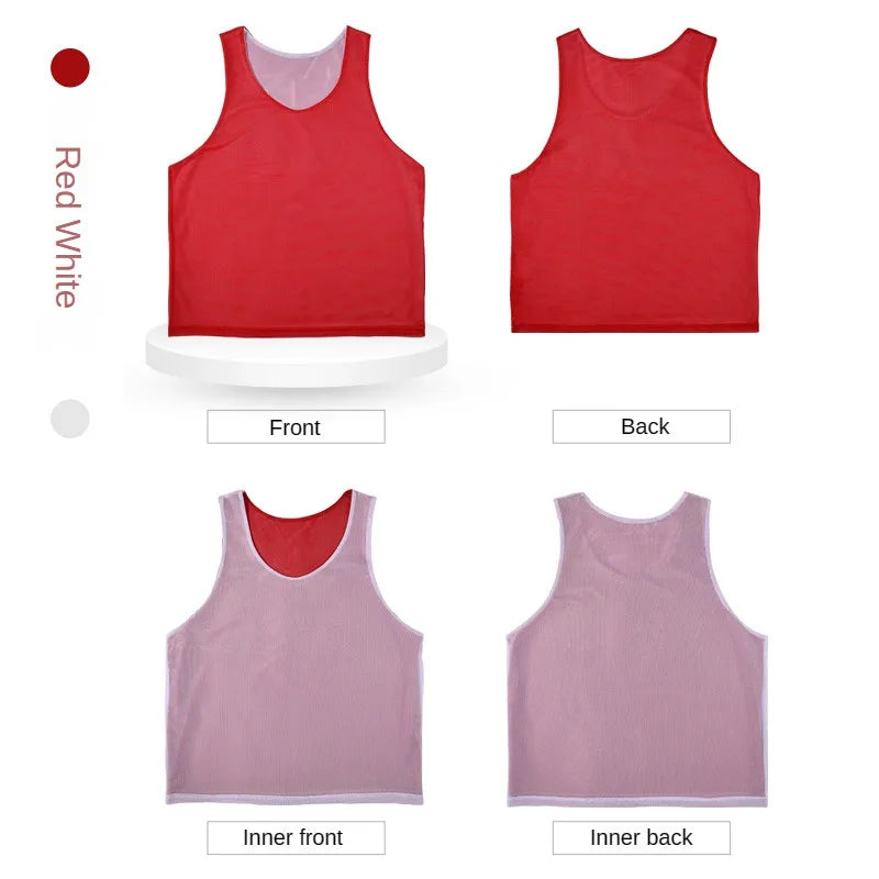 12Pcs Reversible Training Vests