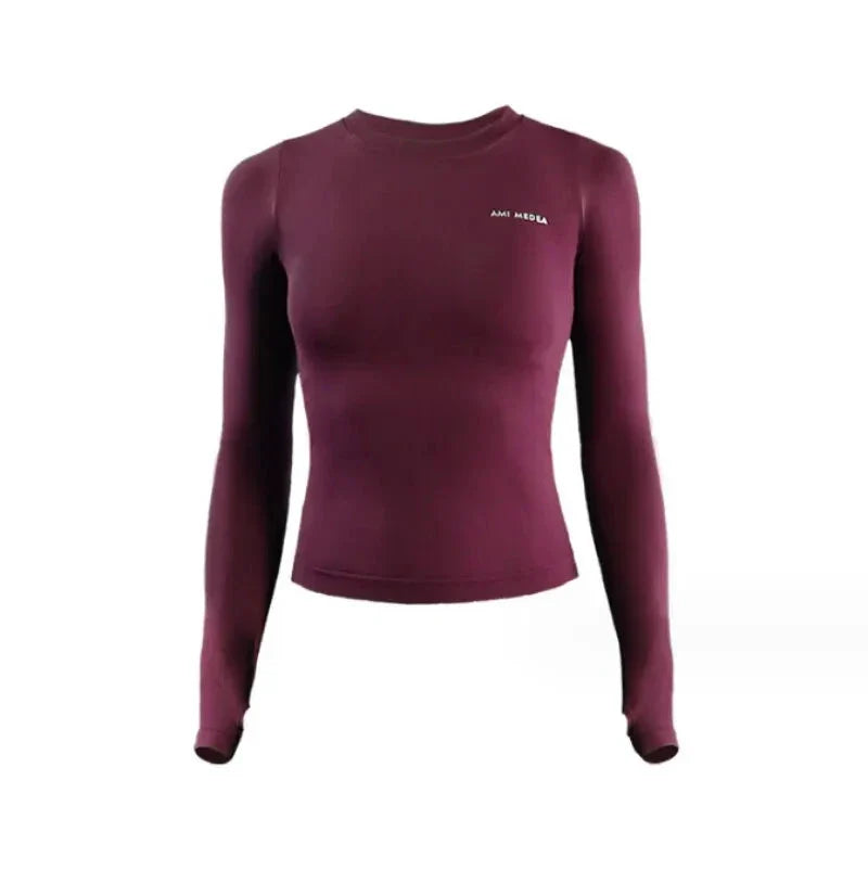 Women’s Long Sleeve Yoga Top – Fitness Workout Shirt
