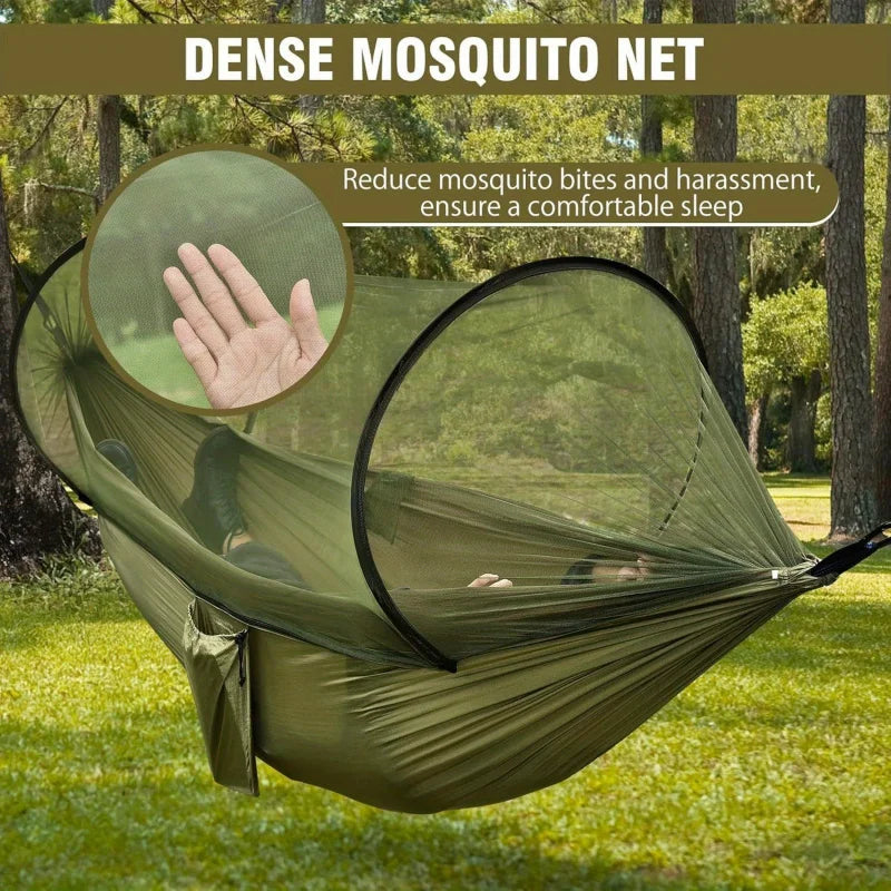 2-In-1 Camping Hammock With Mosquito Net