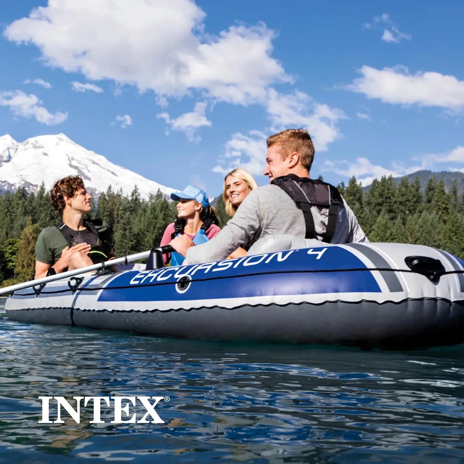 Intex Excursion 4 Inflatable Raft Set