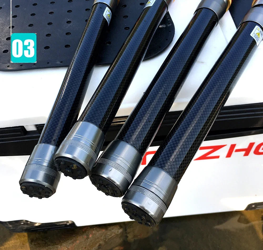 Carbon Fiber Fishing Rod And Reel Combo Telescopic Spinning Reel