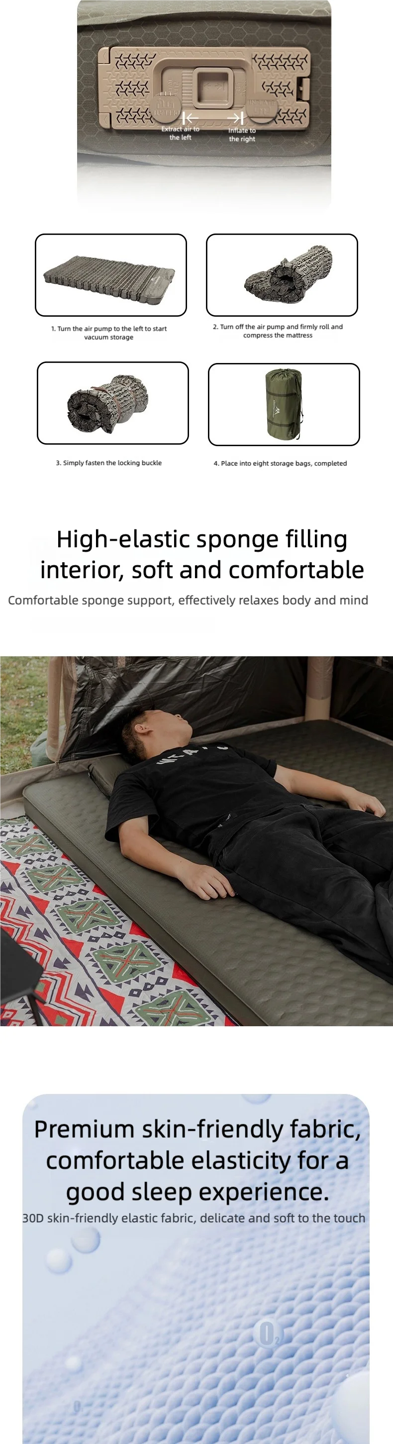 Double Self Inflating Mattress