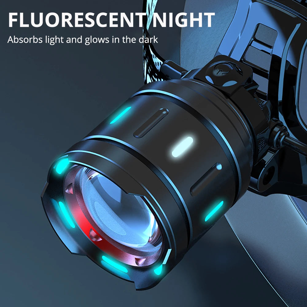 1000W Led Sensor Head Flashlight