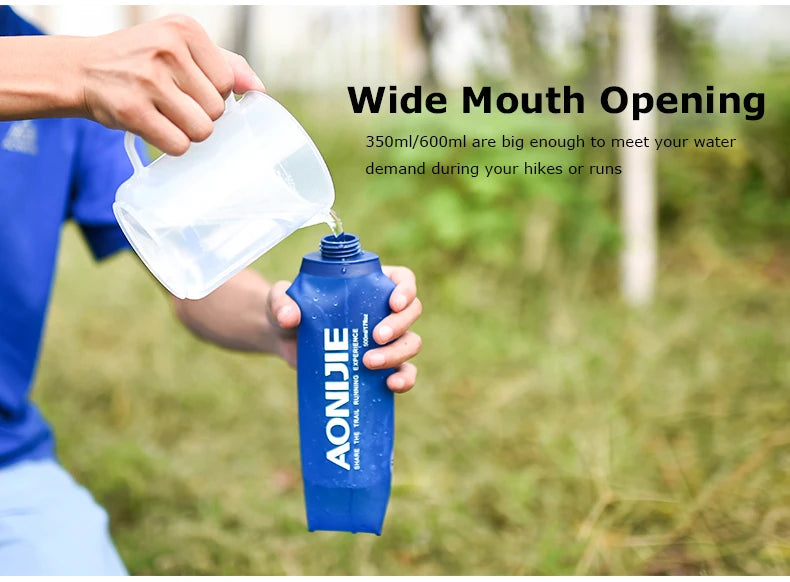 AONIJIE SD09 SD10 250ml 500ml Soft Flask Folding Collapsible Water Bottle