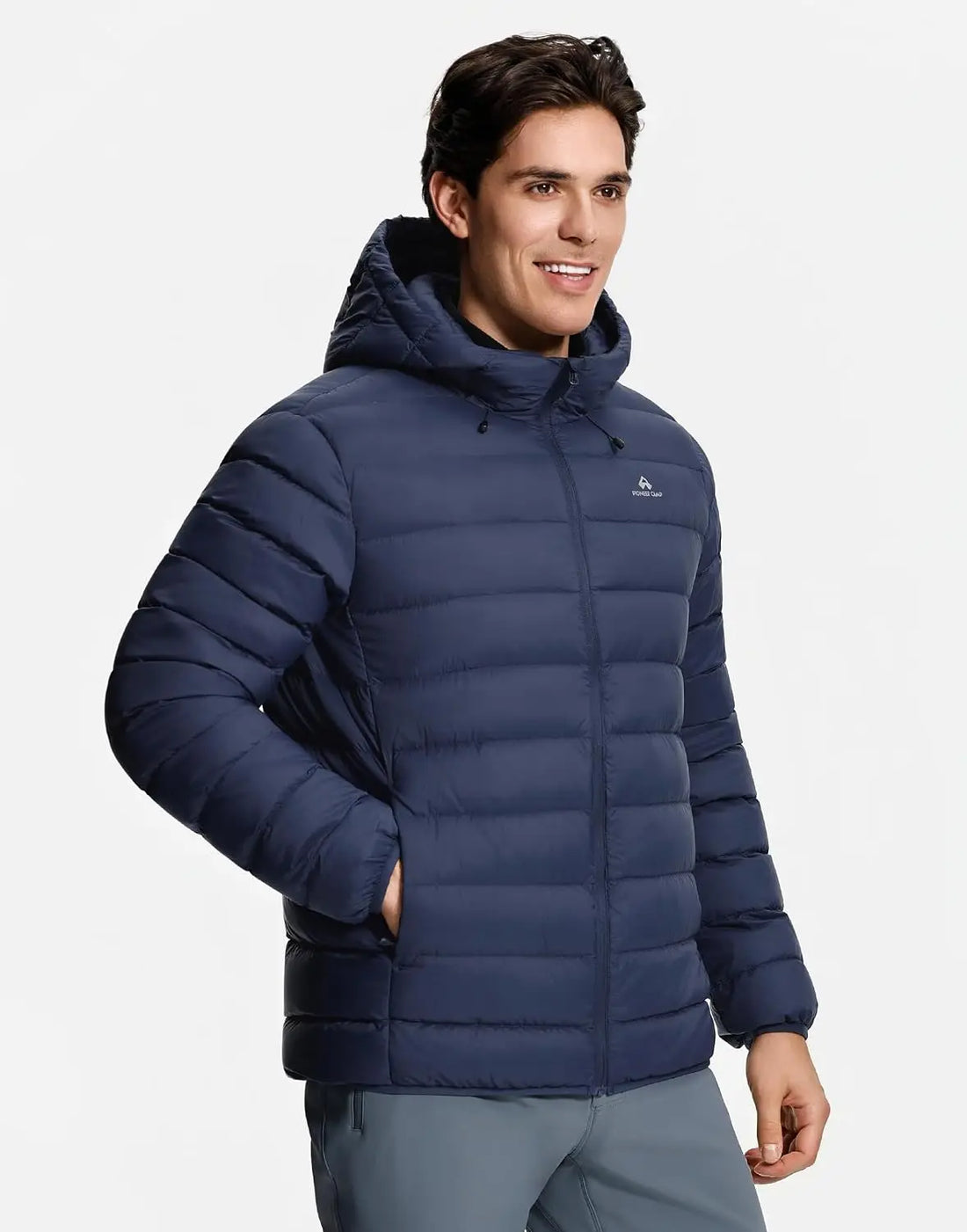 Pioneer Camp Men’s Lightweight Hooded Down Puffer Jacket