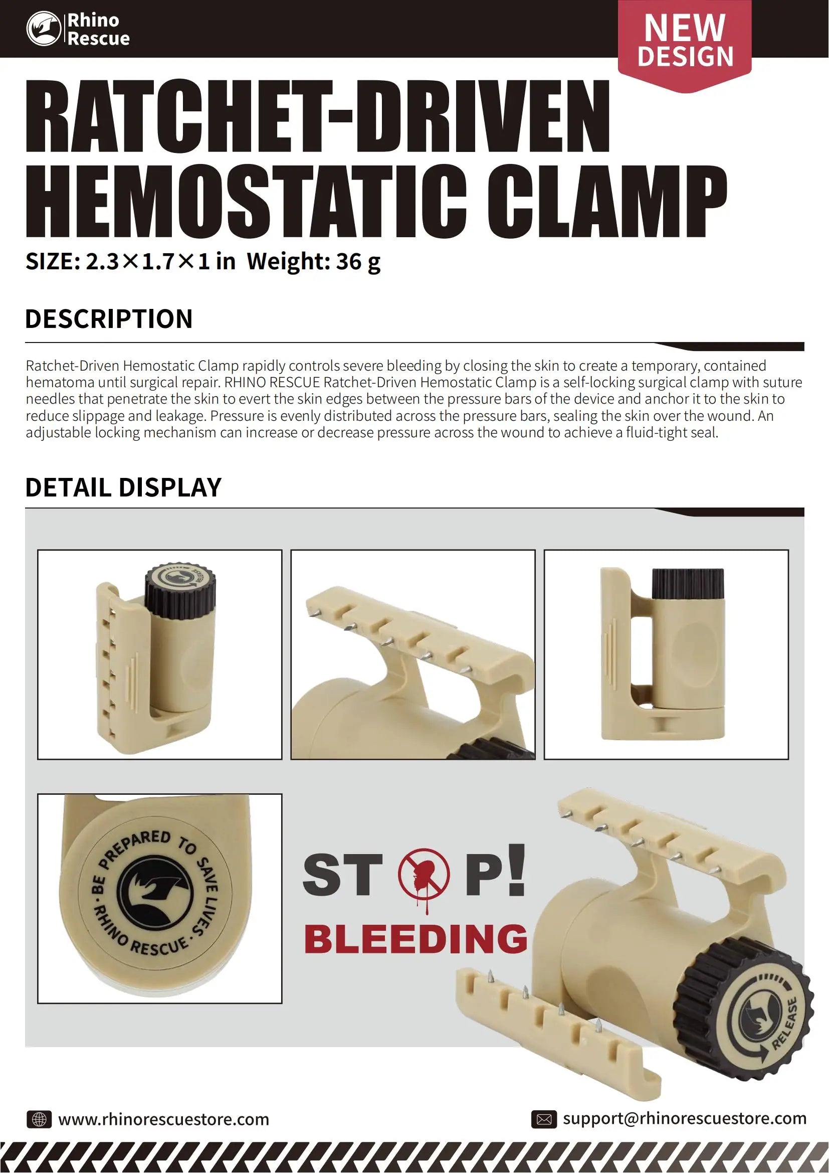 RHINO RESCUE Trauma Clamp