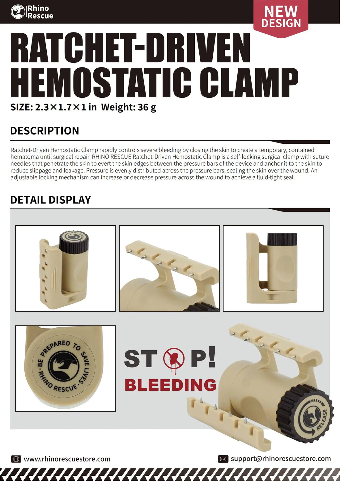 RHINO RESCUE Trauma Clamp