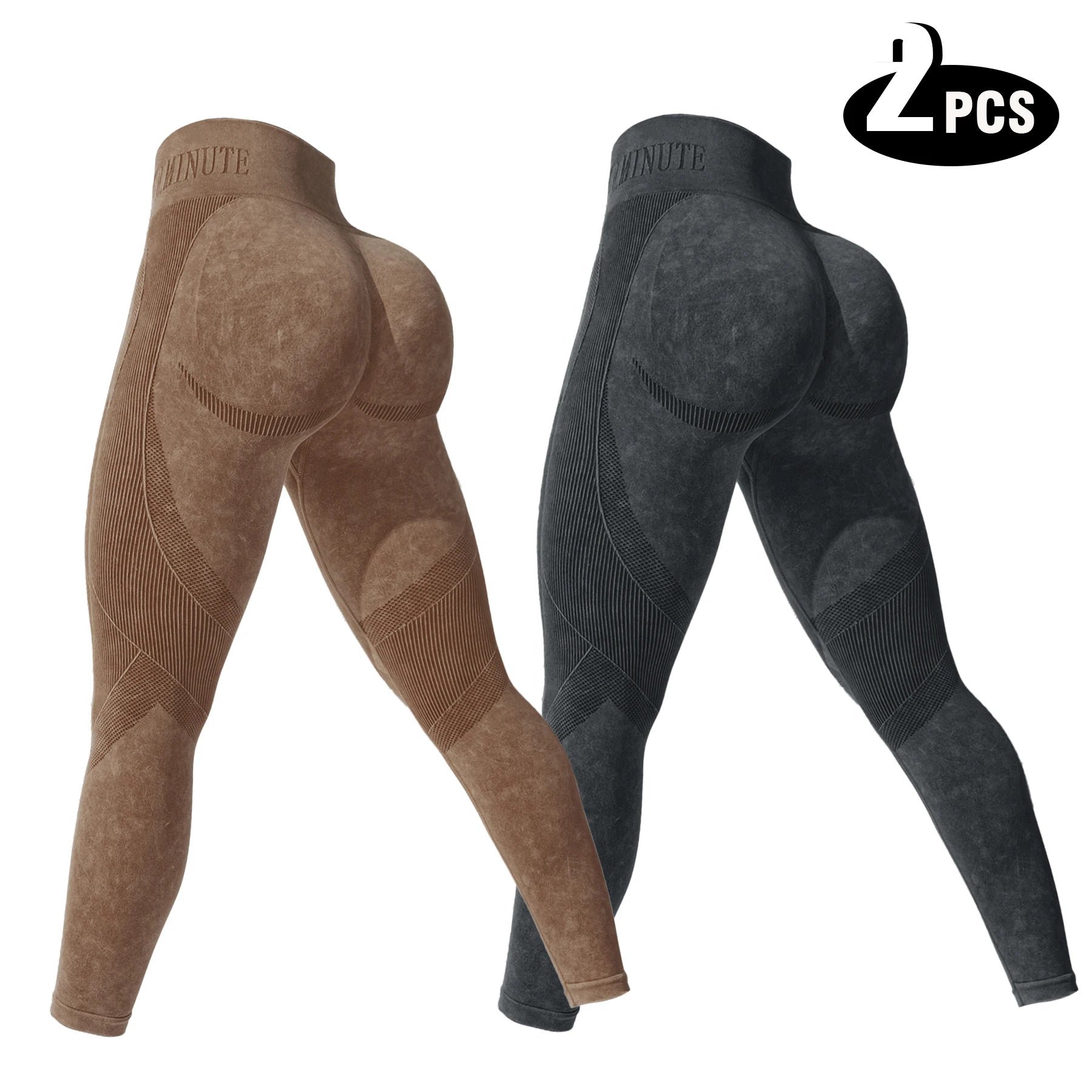 2-Pack Women’s High-Waisted Seamless Yoga Leggings