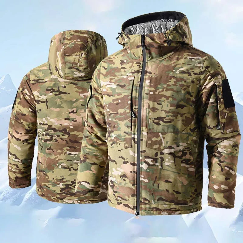 Winter Heat Reflection Warm Coats, Cargo Pants Set
