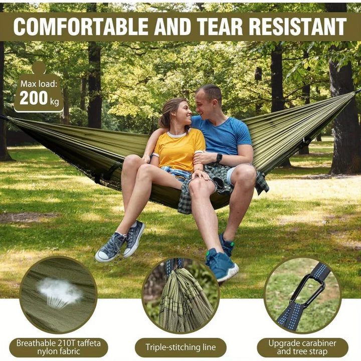2-In-1 Camping Hammock With Mosquito Net
