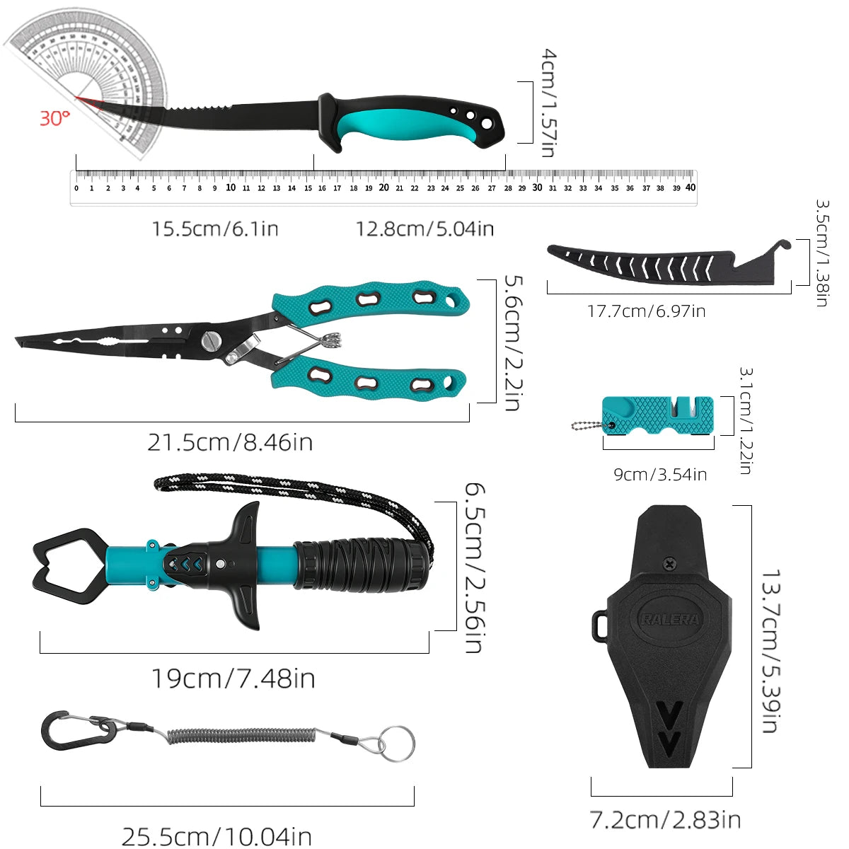 RALERA Saltwater Resistant Fishing Gear Tackle Kit
