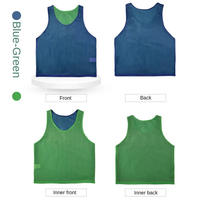 12Pcs Reversible Training Vests
