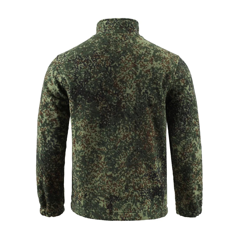 Camouflage Fleece Jacket Double-Sided