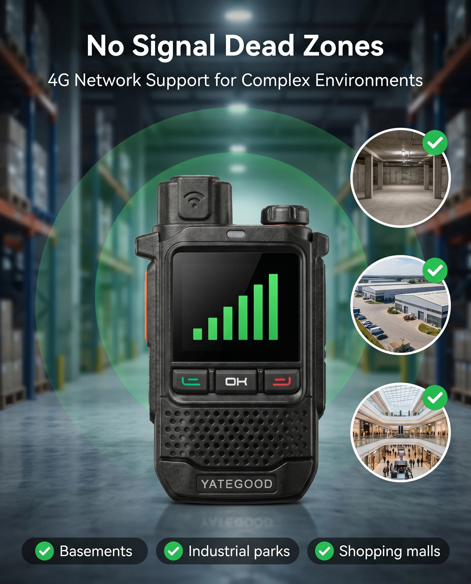 YATEGOOD Global G650 GPS 4G/5G Walkie Talkie