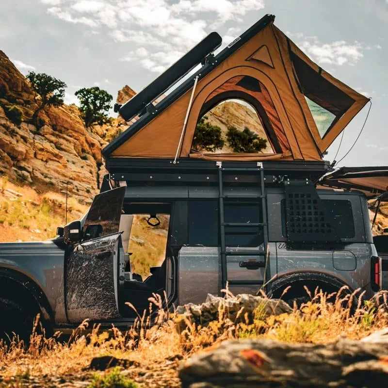 Triangle Aluminum Hard Shell Rooftop Tent