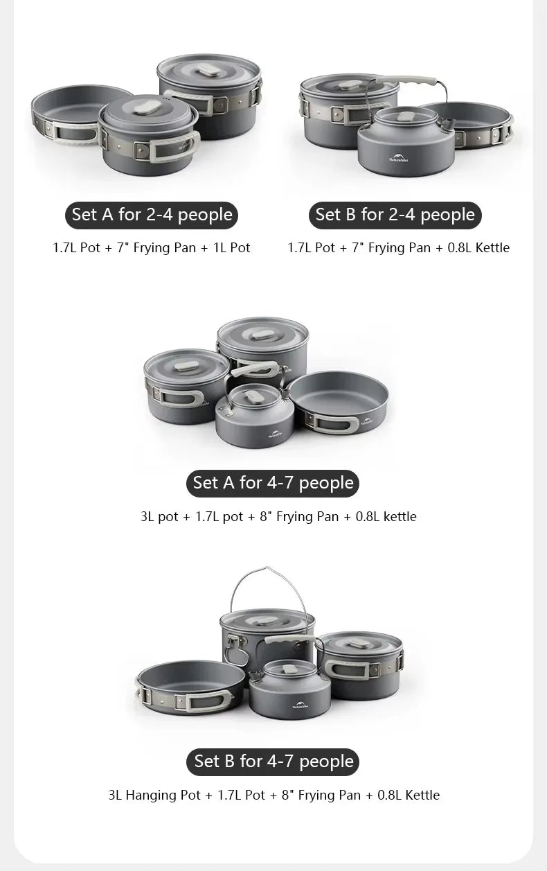Naturehike Camping Cookware Set