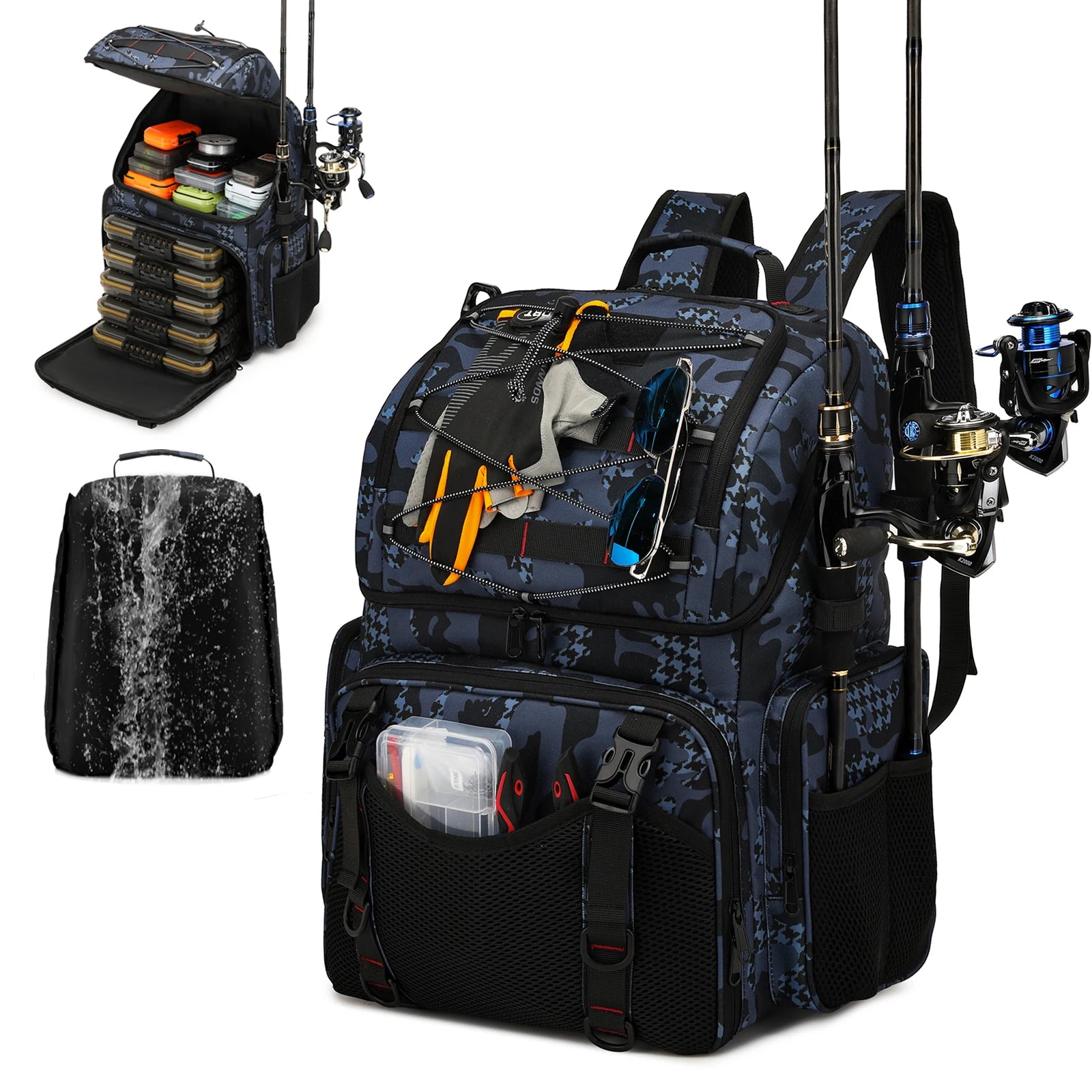 Fishing Backpack 45L Cooler Tackle Bag