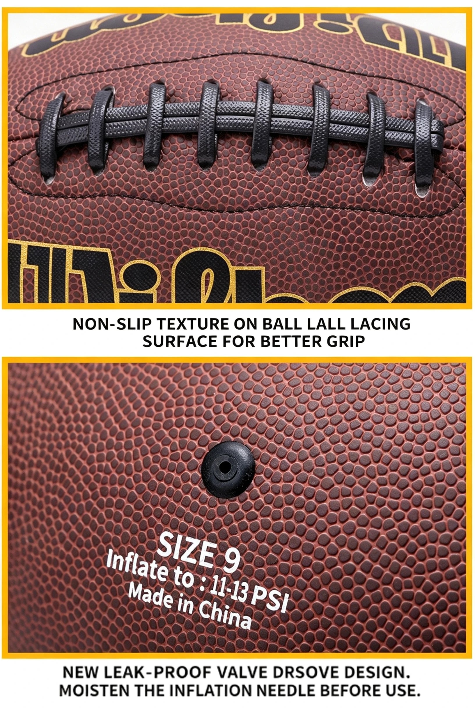 Football Ball Size3/6/9 for Kids Youth Adult Practice Ball