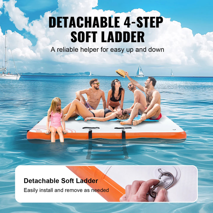 SucceBuy Inflatable Floating Dock
