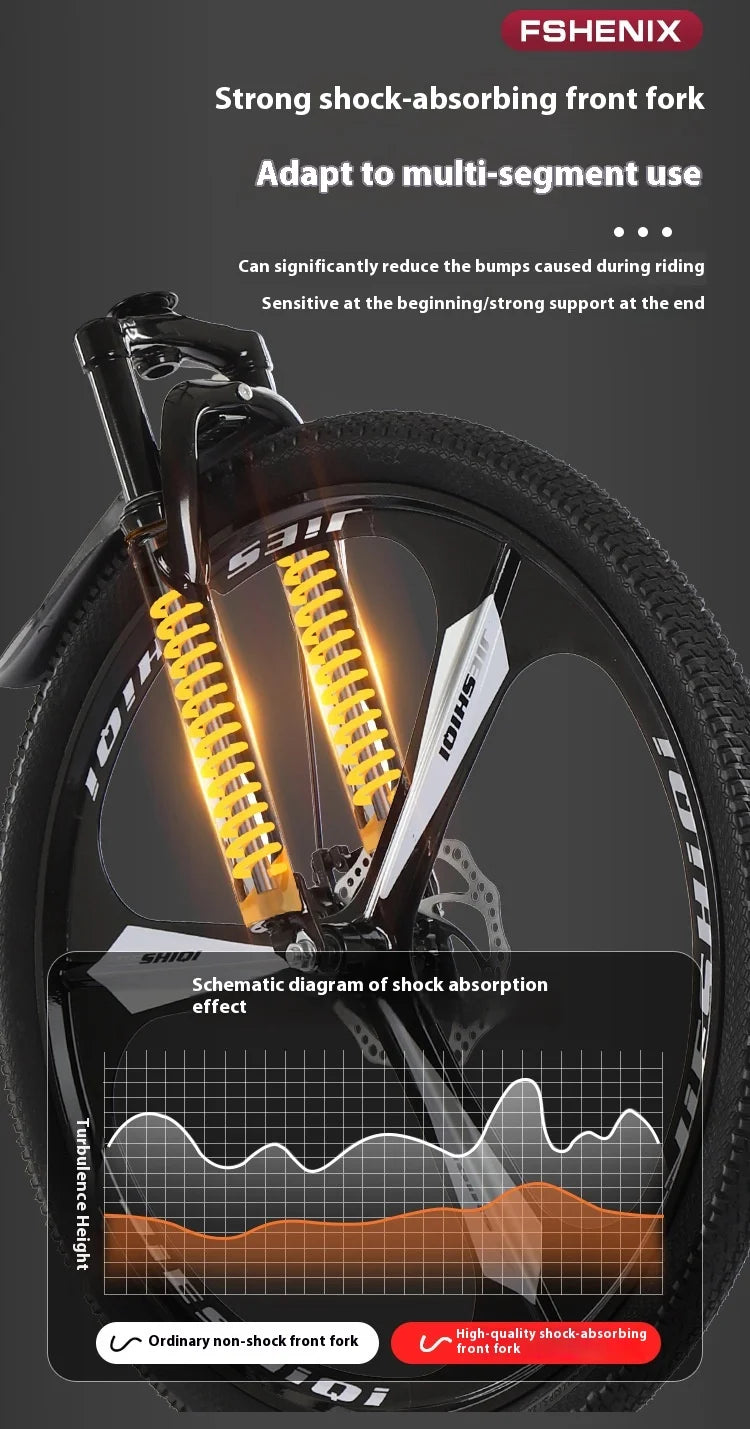 24-inch and 26-inch, 21-speed off-road bike
