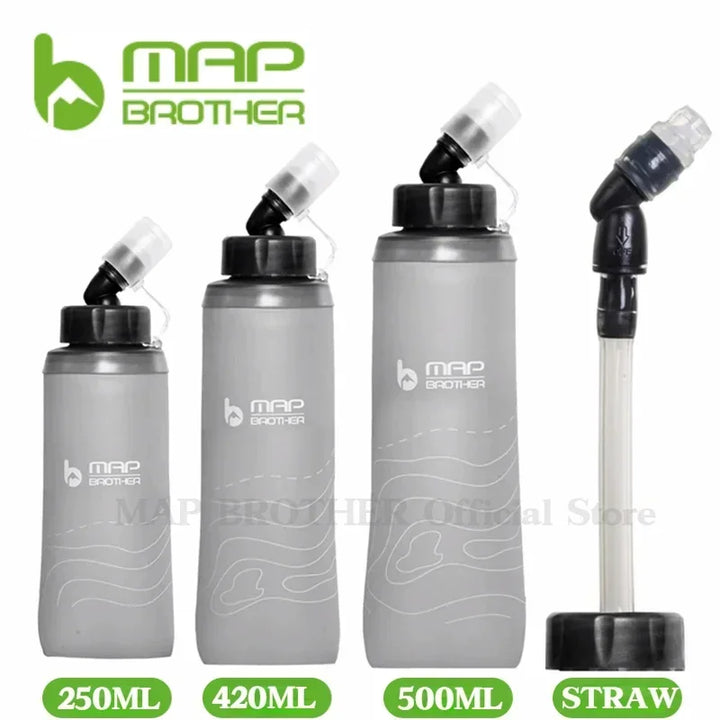 MAP BROTHER S005 250ml 420ml 500ml Soft Flask Folding Water Bottle