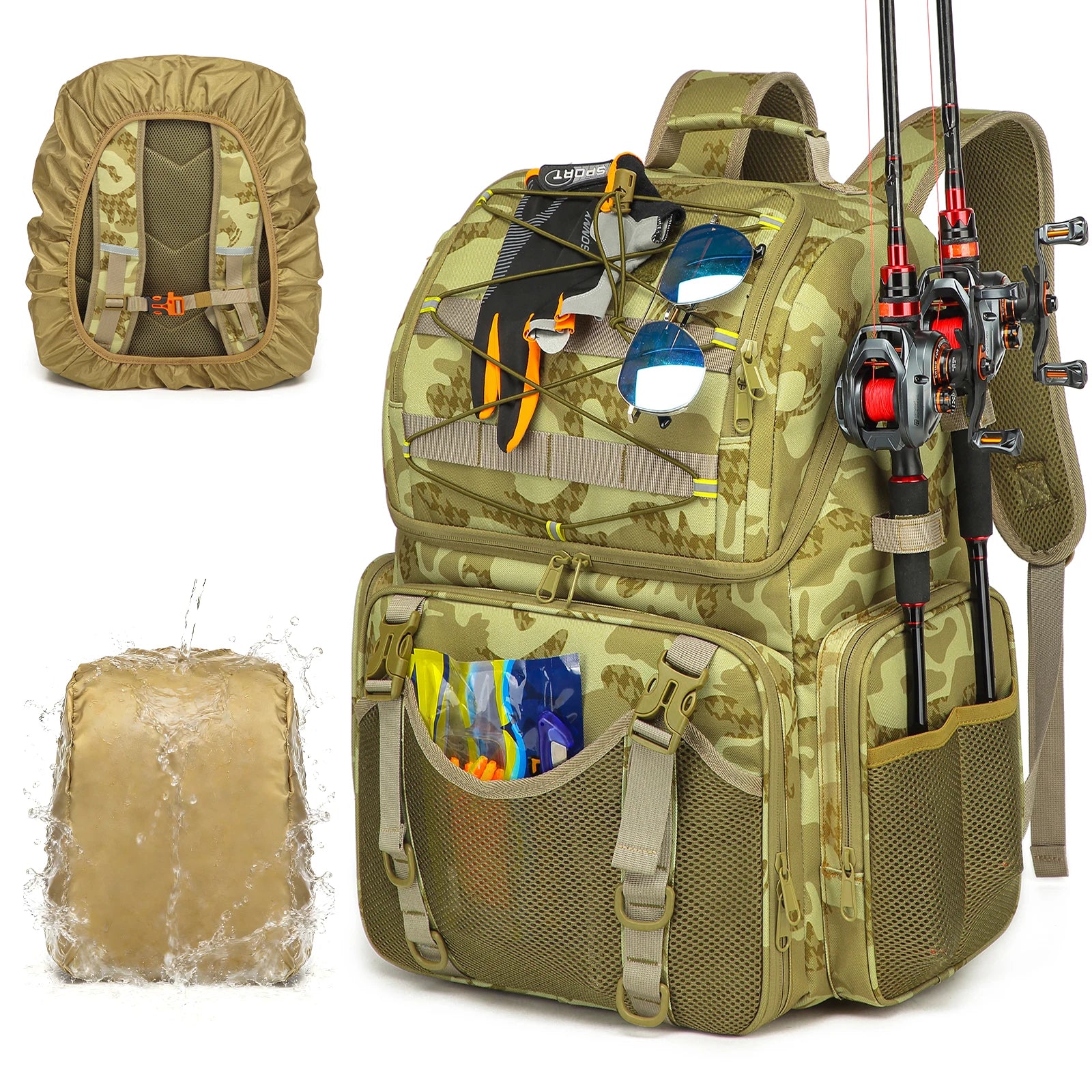 Fishing Backpack 45L Cooler Tackle Bag