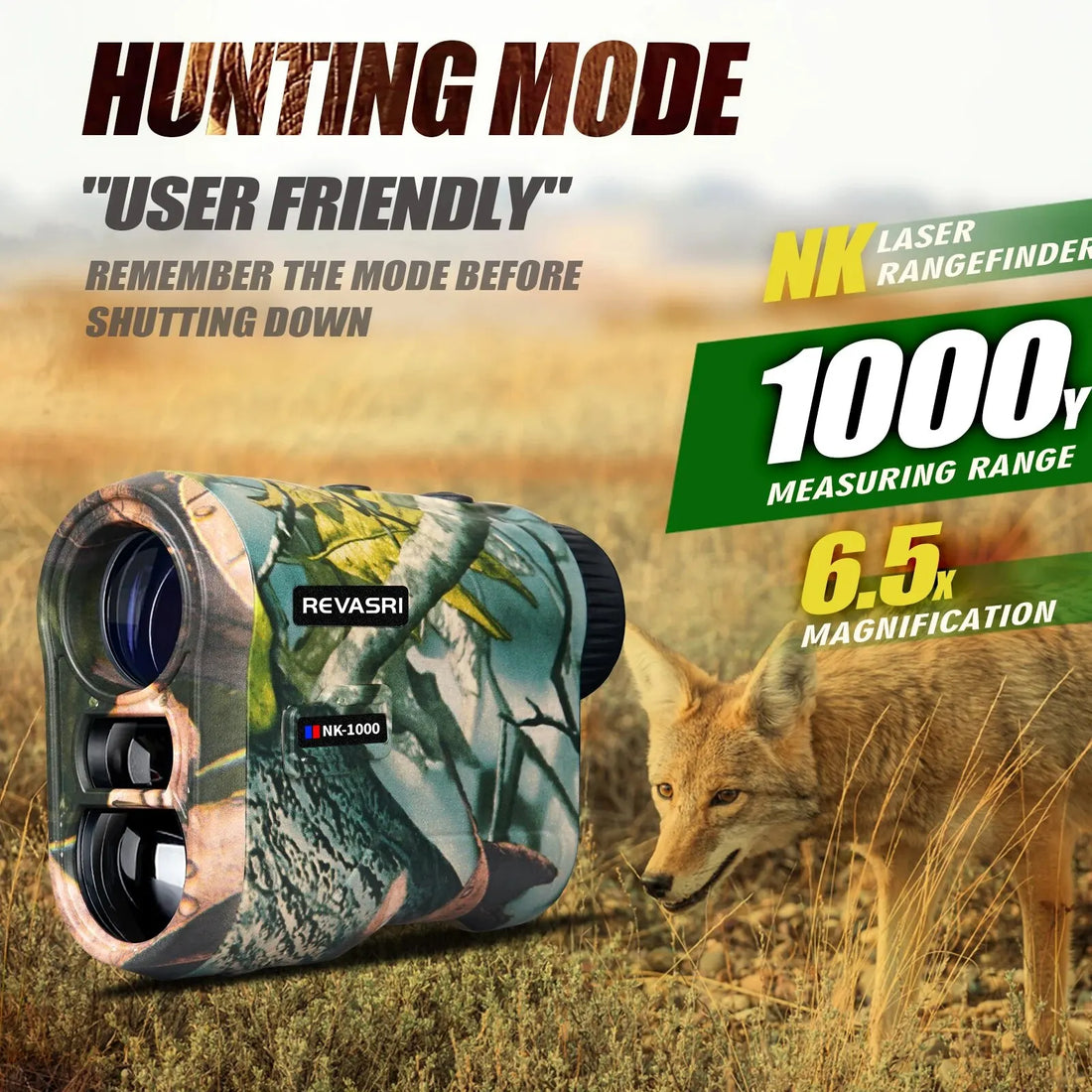 REVASRI 1000M Hunting Range Finder