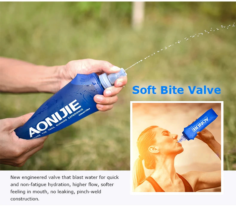 AONIJIE SD09 SD10 250ml 500ml Soft Flask Folding Collapsible Water Bottle