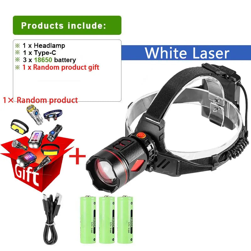 1000W Led Sensor Head Flashlight