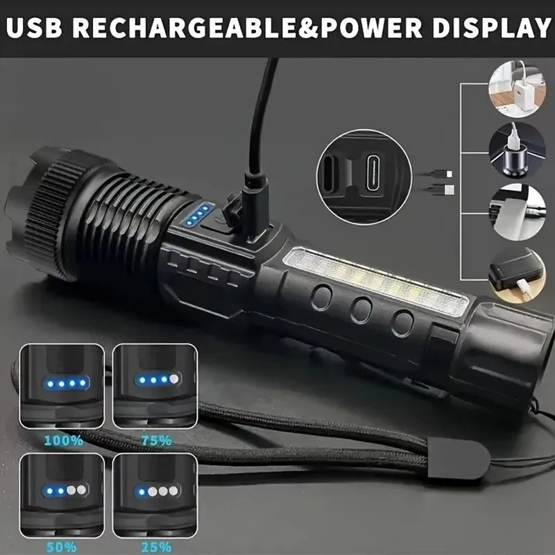 2-Piece High-Power LED Flashlight Set