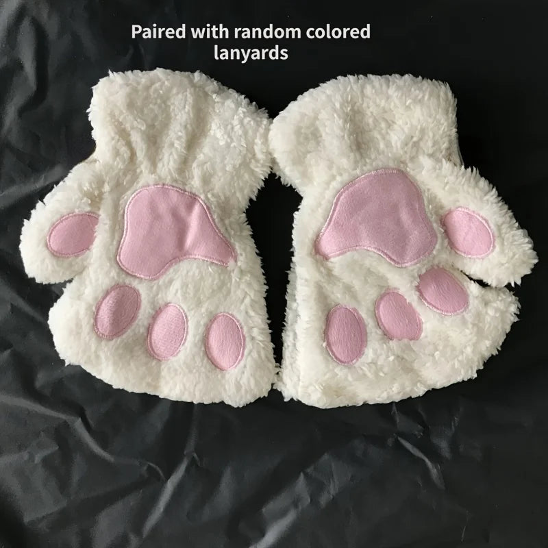 Women's Cat Paw Winter Gloves