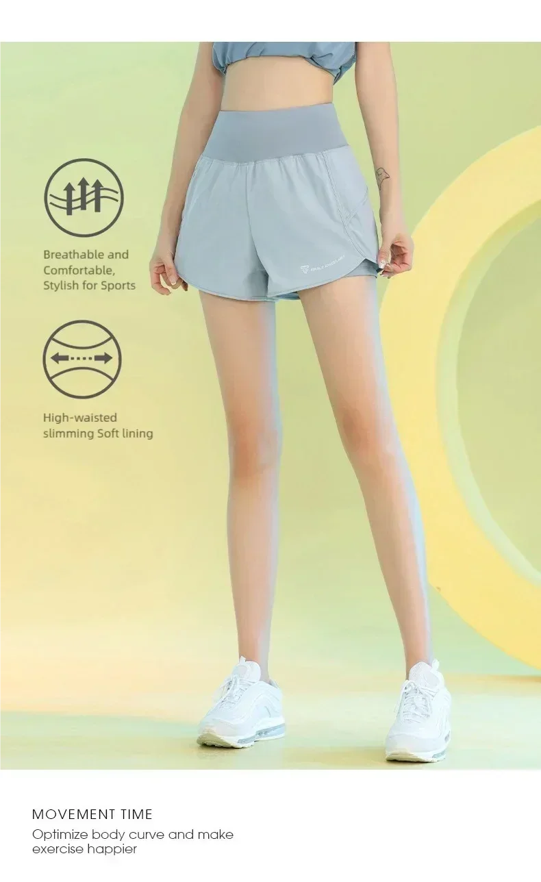 Yoga Shorts for Women Lightweight Gym Cycling Workout Shorts with Pocket Breathable Running Sweatpants Athletic Clothes