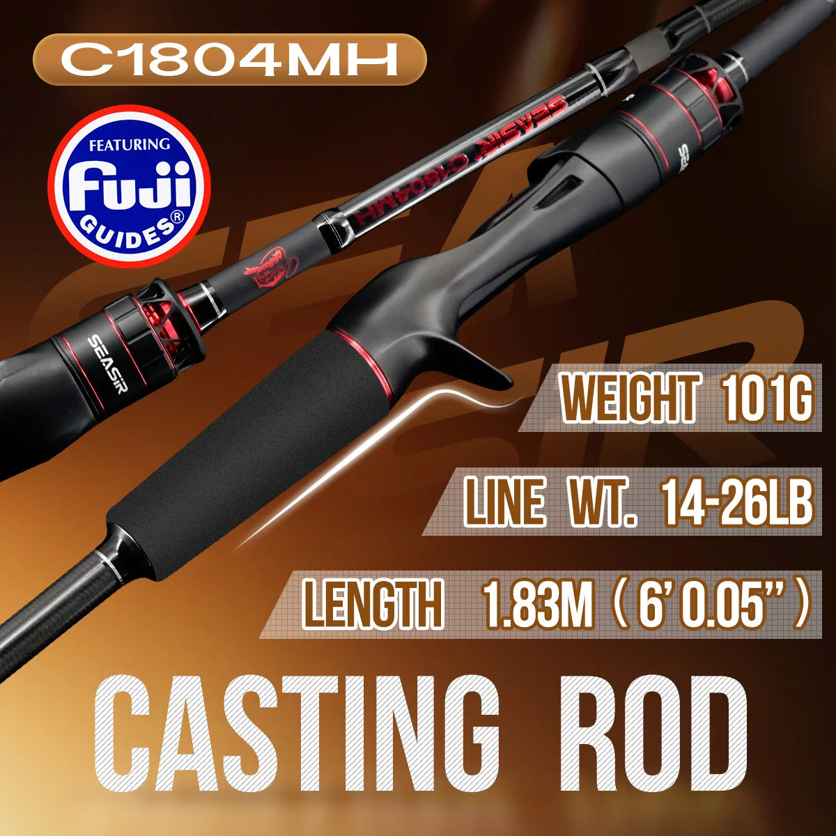 Seasir Salminus XF M/MH Spining&Casting Fishing Rod