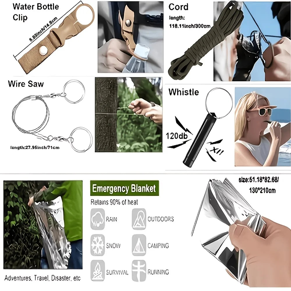 232-Piece Multi-Functional Survival Backpack Kit
