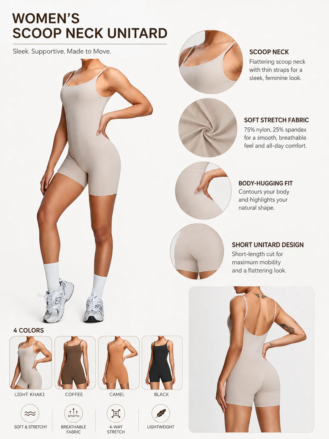 Women’s Yoga Bodysuit Romper