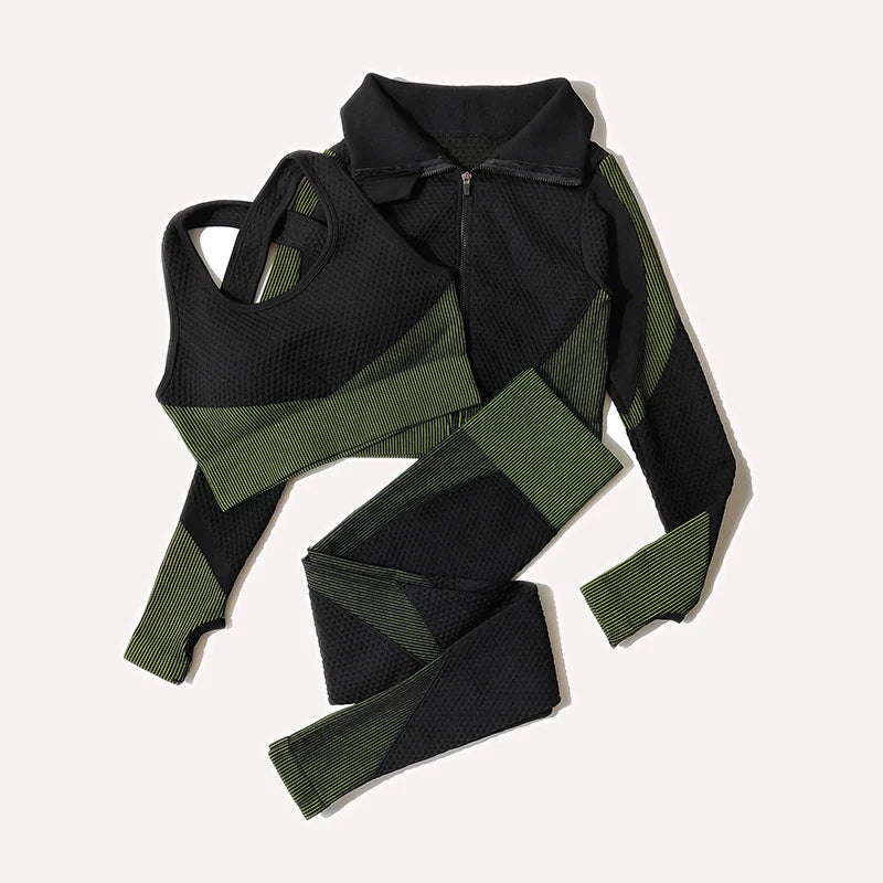 Yoga Leggings & Top Set Workout Clothes Gym Wear