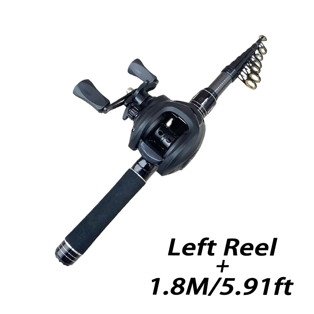 Mini Shrink 31cm Portable Fishing Rod Kit