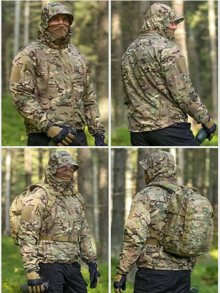 Men’s Camouflage Softshell Jacket
