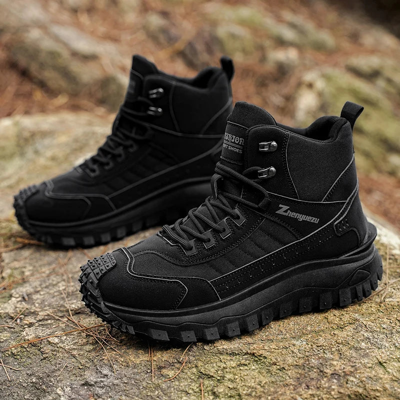 Men's Thick-Soled High-Top Boots